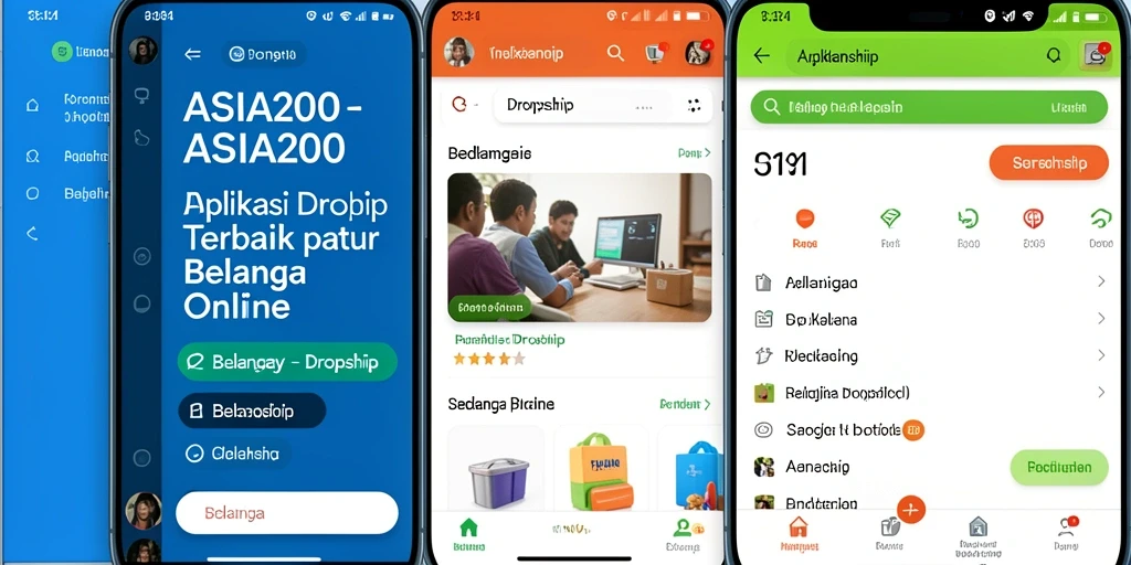Tampilan antarmuka ASIA200 dengan fungsi Dropship yang intuitif.
