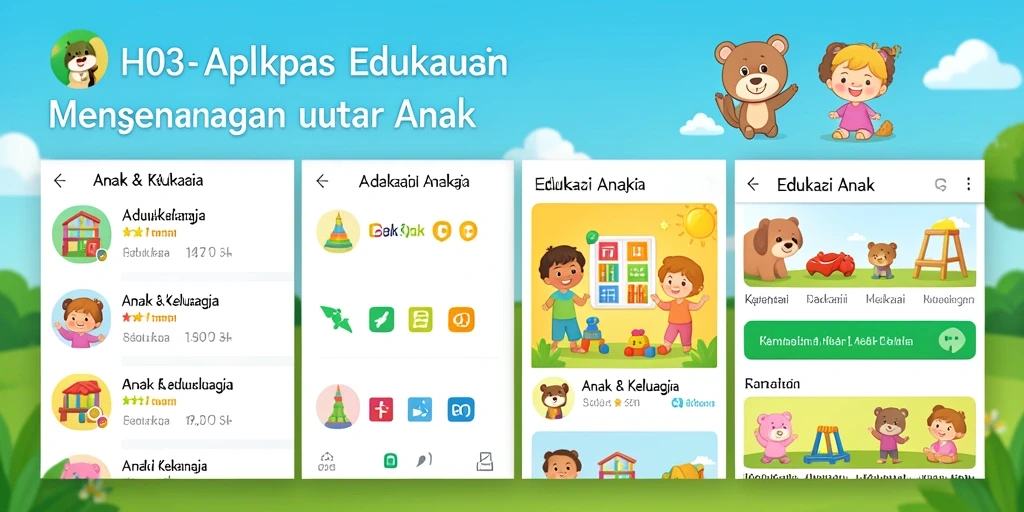 Antarmuka H03 yang menarik untuk pengalaman belajar anak.