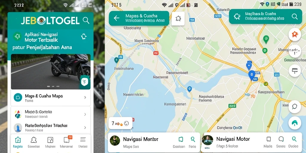 Tampilan antarmuka aplikasi JEBOLTOGEL yang memudahkan navigasi motor.