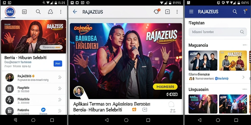 Tampilan antarmuka RAJAZEUS yang modern dan menarik.