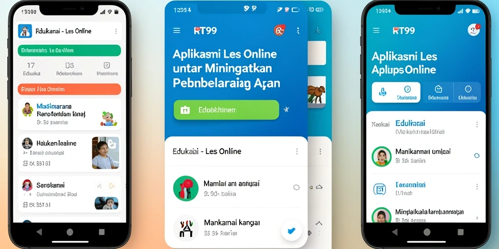Antarmuka RT99 yang intuitif dan ramah pengguna.