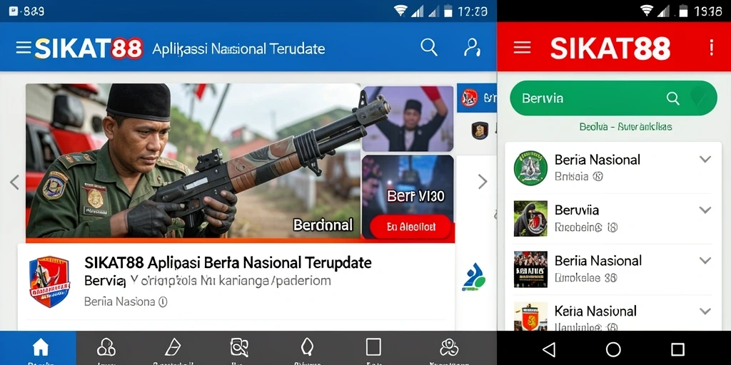Tampilan antarmuka SIKAT88 dengan berita terbaru