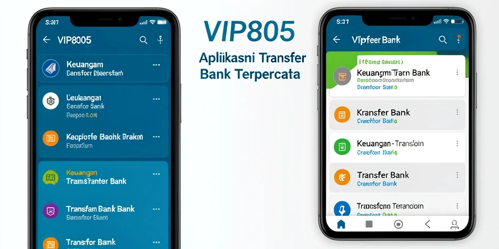 Tampilan antarmuka VIP805 yang menarik dan mudah digunakan.