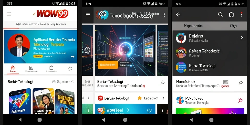 Tampilan antarmuka WOW99 yang modern dan mudah digunakan.
